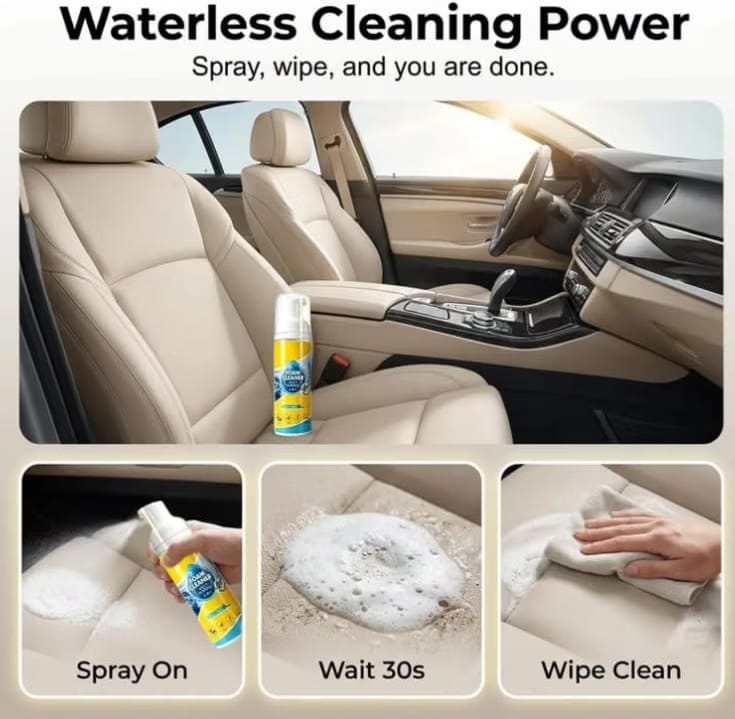 Miracle Foam Stain Eraser: All-in-One Home, Shoe & Auto Cleaner (1000ml Pack of 2)