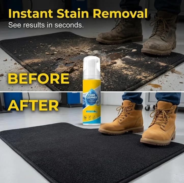 Miracle Foam Stain Eraser: All-in-One Home, Shoe & Auto Cleaner (1000ml Pack of 2)